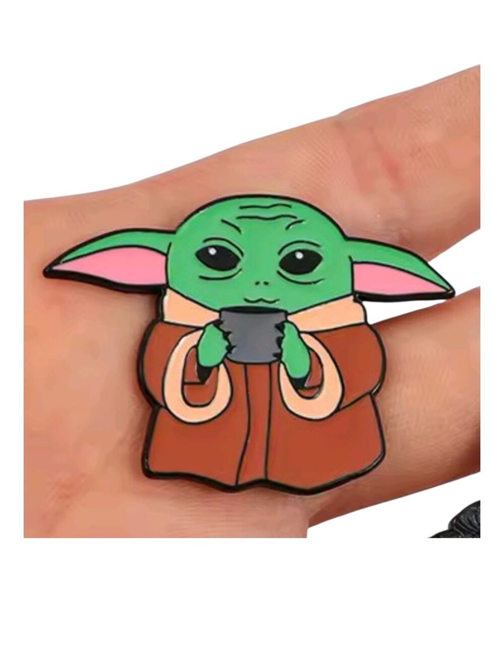 Star Wars Green and Brown Grogu Enamel Pin